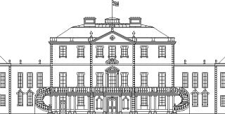 Haddo House line drawing