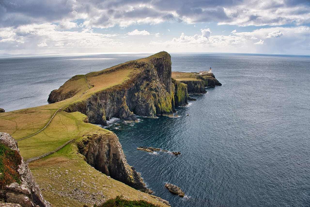 Rock coast in Scotland